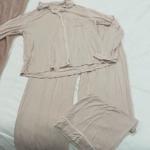 Blush pink pajama set- size small